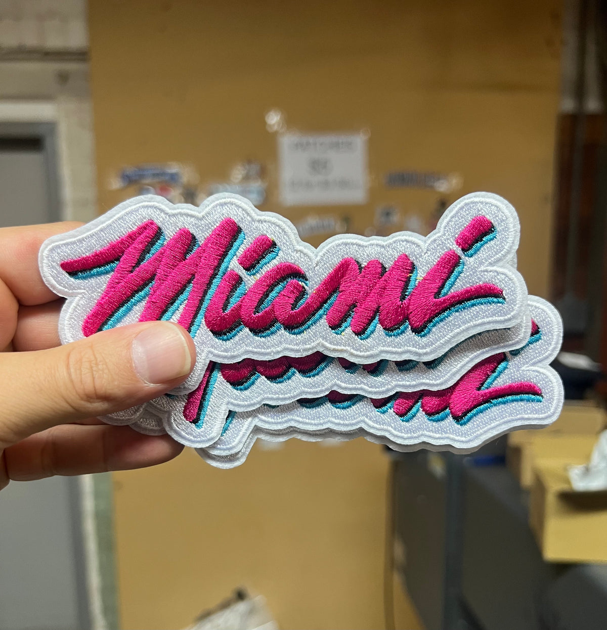 Miami Logo  Embroidery Iron-on Patch