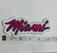 Load image into Gallery viewer, Miami Logo  Embroidery Iron-on Patch

