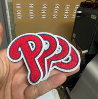 Load image into Gallery viewer, Red P Embroidery Iron-on Patch

