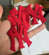 Load image into Gallery viewer, Red Ny Embroidery Iron-on Patch
