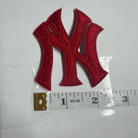 Load image into Gallery viewer, Red Ny Embroidery Iron-on Patch
