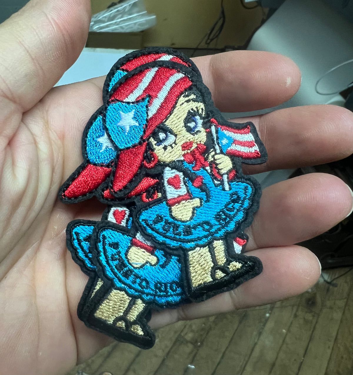 Boricua Embroidery Iron-on Patch