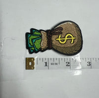 Load image into Gallery viewer, Money Bag Iron-on Embroidery logo
