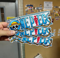 Load image into Gallery viewer, One Piece Iron-on Embroidery logo
