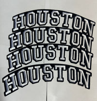 Load image into Gallery viewer, Houston Iron-on Embroidery logo
