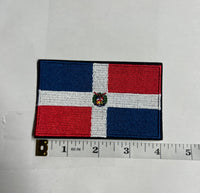 Load image into Gallery viewer, Dominican Flag Iron-on Embroidery logo
