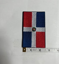 Load image into Gallery viewer, Dominican Flag Iron-on Embroidery logo
