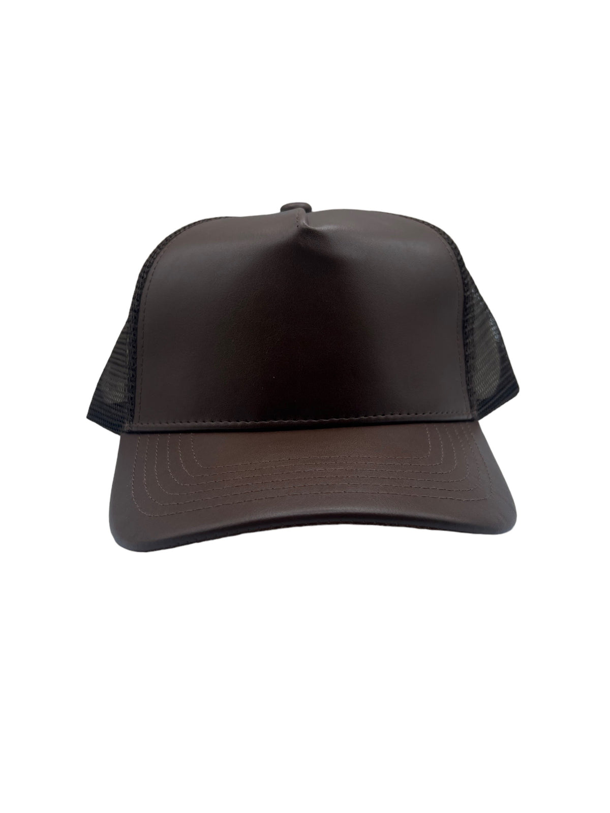 Leather Trucker Hat