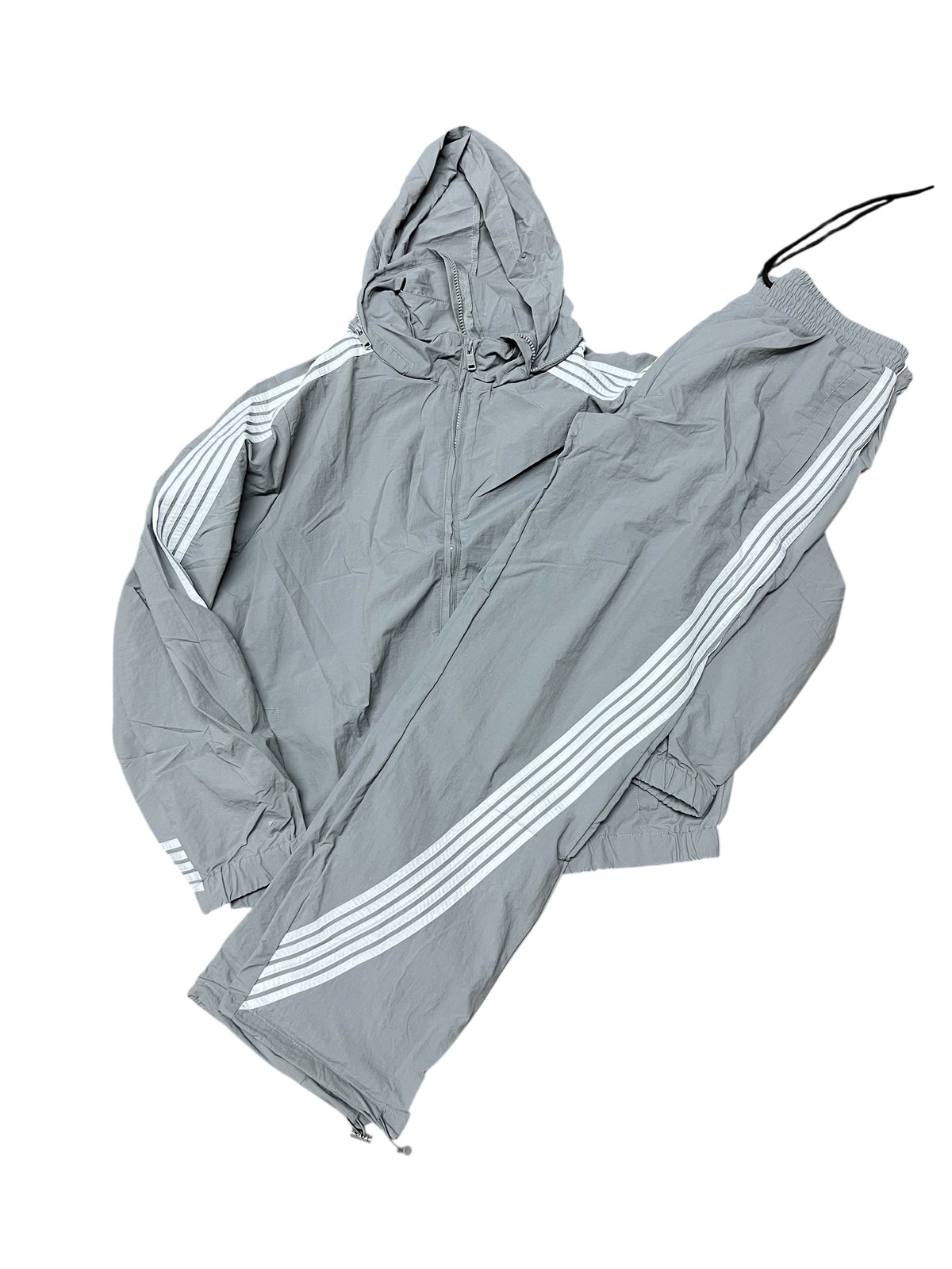 Racer Strip Track Suit- Grey