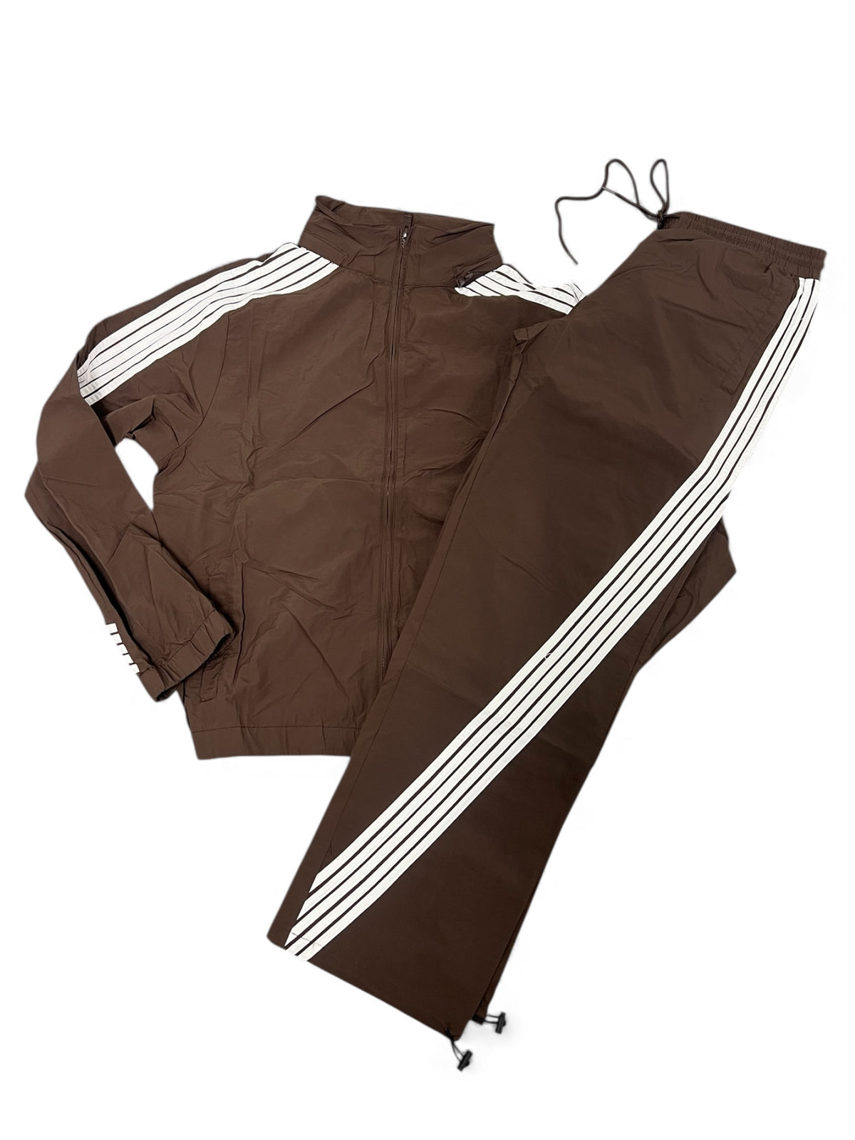 Racer Strip Track Suit- Brown