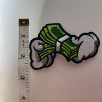 Load image into Gallery viewer, Money Counting Hands Iron On Funny Embroidery Patch Patches
