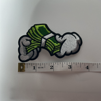 Load image into Gallery viewer, Money Counting Hands Iron On Funny Embroidery Patch Patches
