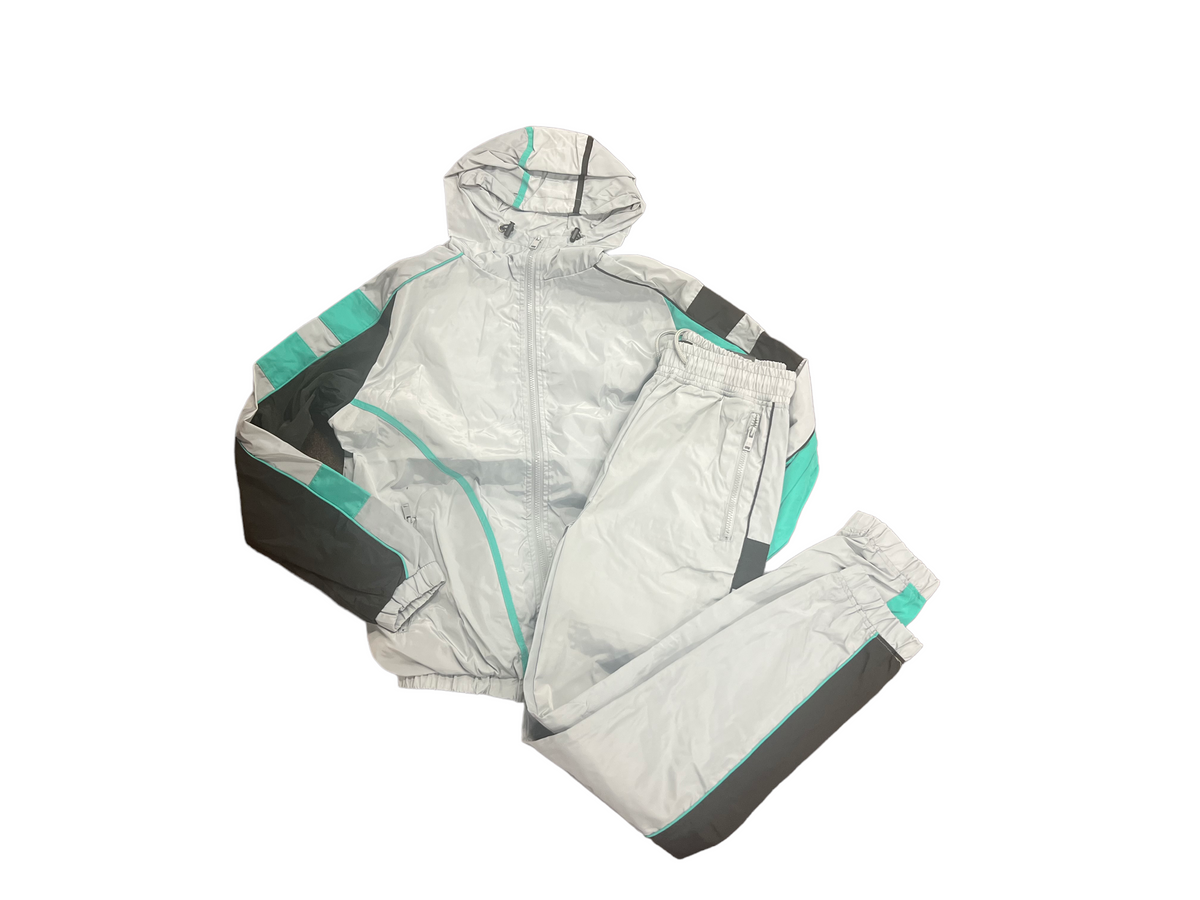 Wind Breaker Set - Grey/Green