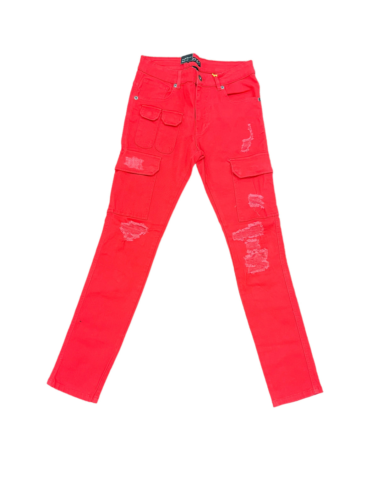 Cargo Jeans Red