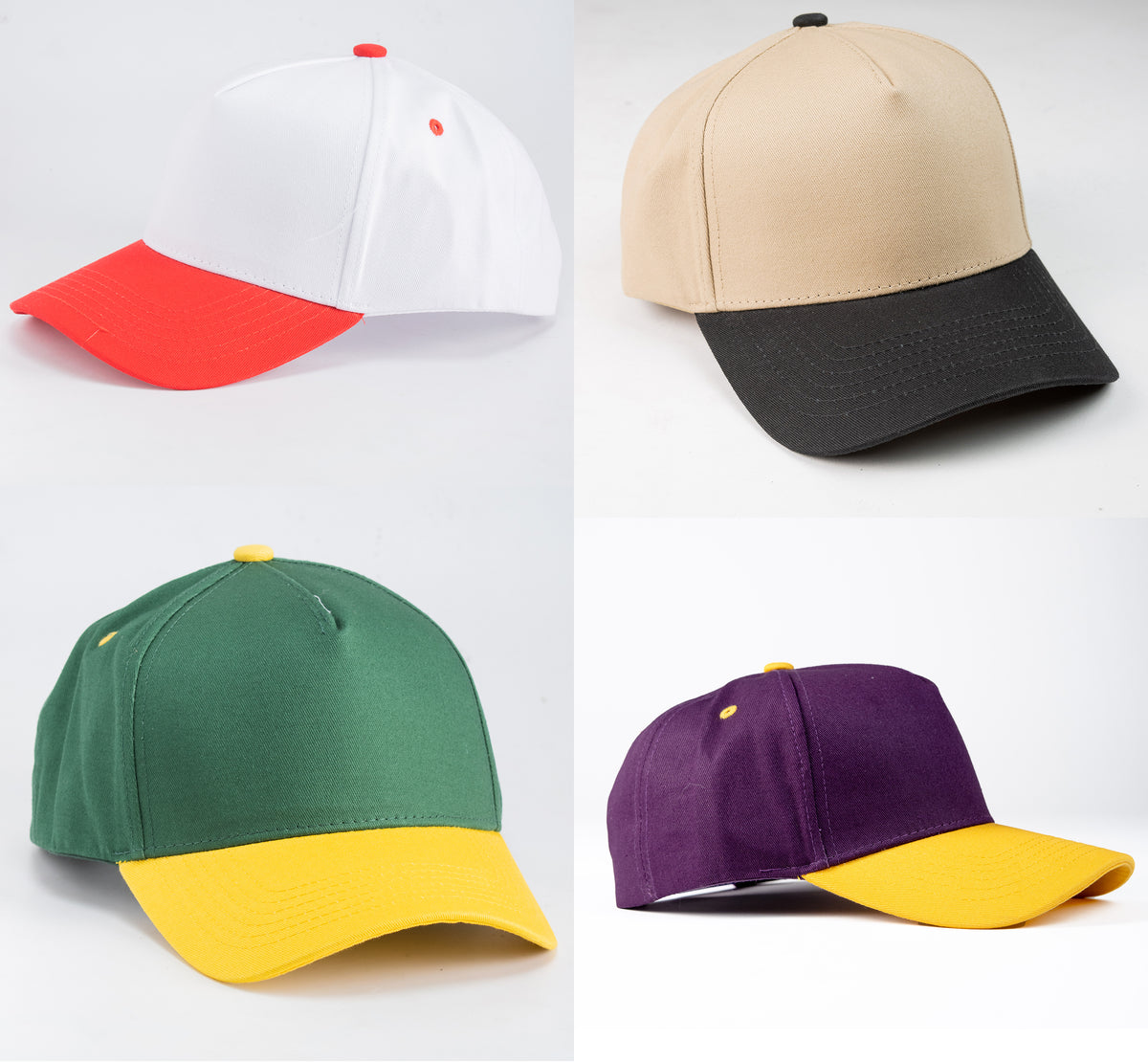 2 Tone K-Frame Golfer Hat