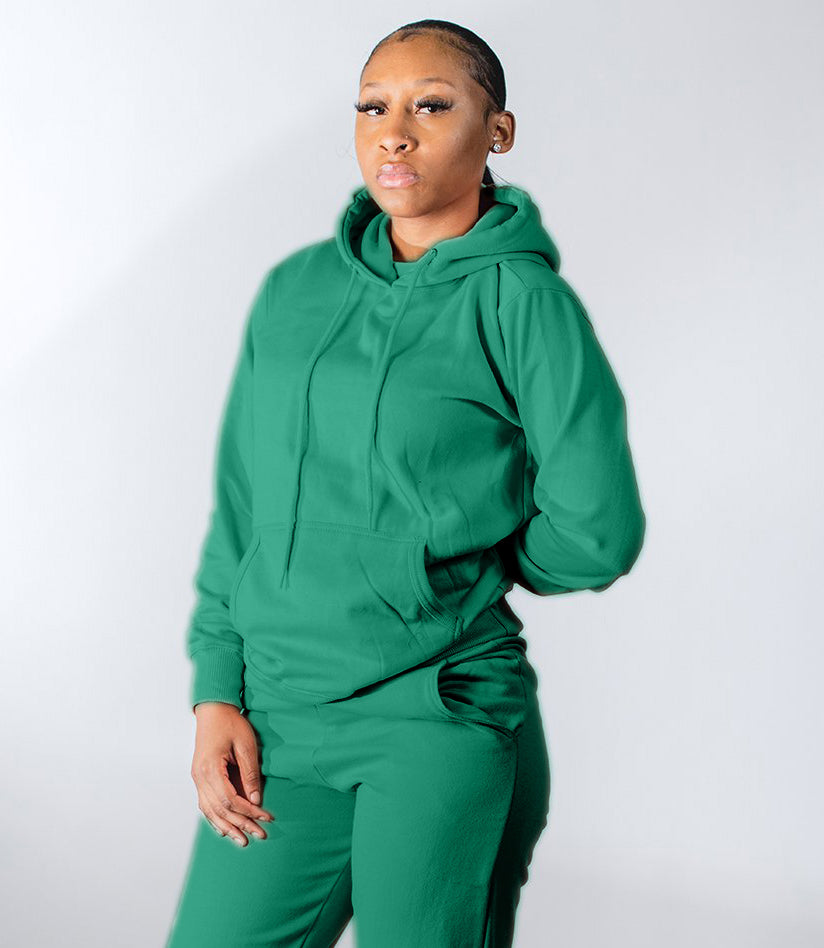 Hoodie Sweatshirt - Bottle Green