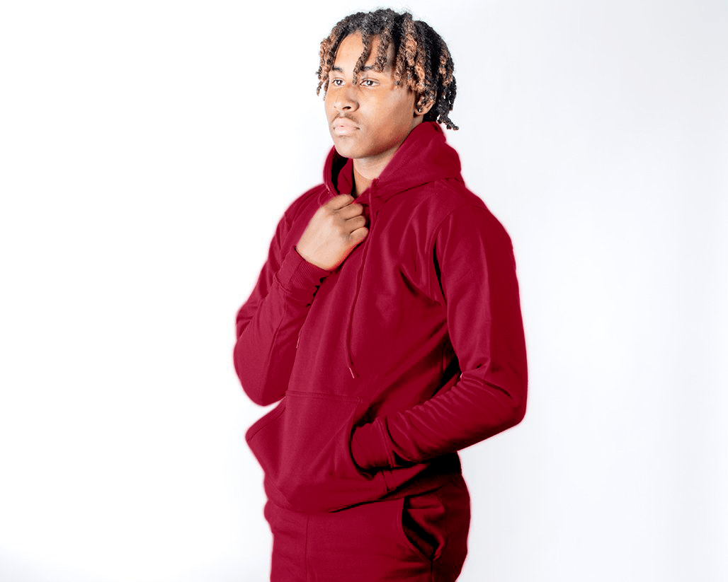Hoodie Sweatshirt - Burgundy